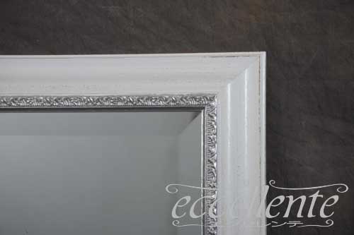 3115M004W イタリア製 ミラー アンティークホワイト 四角 W61xH81cm