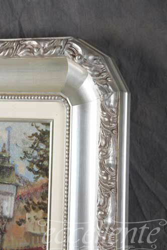 525616281 イタリア製額絵 汽車を待つ婦人 [2]