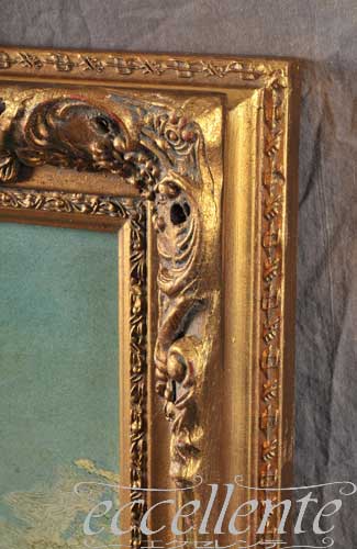 イタリア製 額絵大 ヴェネチア ゴンドラ W75xH65cn Q81080711 インテリア 絵画 イタリア家具 ヨーロッパ家具イタリアン家具 ヨーロピアン家具 輸入家具 クラシック家具 アンティーク調 [3]