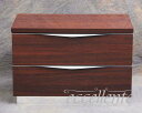OD-CMN03NS イタリア製 Maxi2段ナイトチェスト Onda Walnut