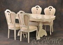 ★ イタリア家具 ヨーロッパ家具 AM14W-18-19WF3Bイタリア製家具 ダイニングセットAJ(アームあり/なし) 【イタリアン家具 ヨーロピアン家具 輸入家具 アンティーク調】(3)