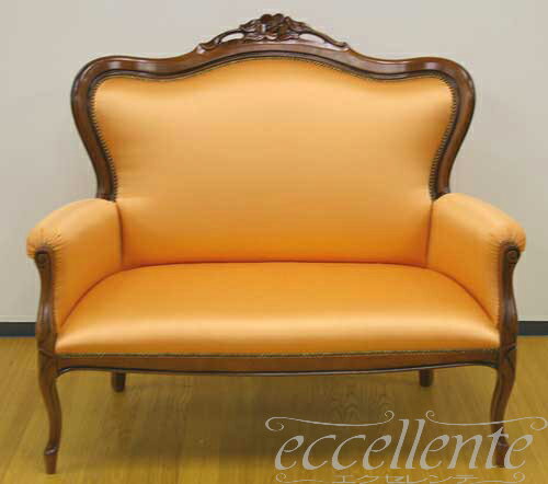 Rakuten - ★ イタリア家具 ヨーロッパ家具 GP17-542/2イタリア製ソファー　2シートNatascia17-542/2 【イタリアン家具 ヨーロピアン家具 輸入家具 アンティーク調】【モレロ・ジャンパウロ】【ソファ/ウォールナット】