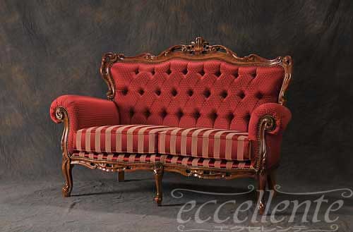 イタリア製 ソファー 2シート 2人掛け Francesca GP23-113/2 イタリア家具 ヨーロッパ家具 イタリアン家具 ヨーロピアン家具 クラシック家具 輸入家具 アンティーク調 ロココ調 猫脚 [3]