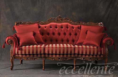 ★ イタリア家具 ヨーロッパ家具 GP23-113/3イタリア製ソファー 3シートFrancesca23-113/3 【イタリアン家具 ヨーロピアン家具 輸入家具 アンティーク調】【モレロ・ジャンパウロ】【ソファ/ウォールナット】 [2]