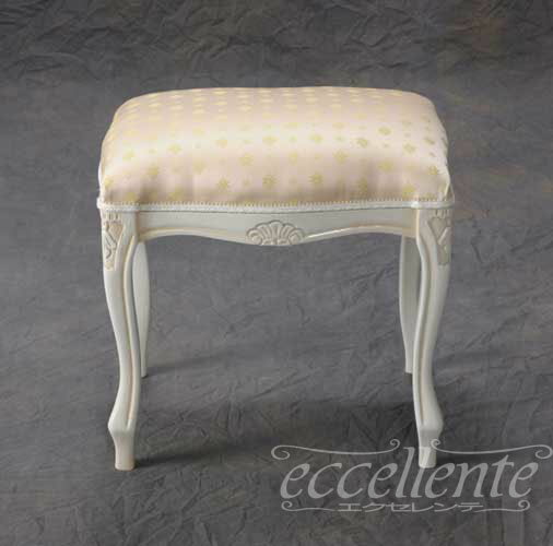 ★ イタリア家具 ヨーロッパ家具 MS-808WAF2B　スツール　Miami beige 【イタリアン家具 ヨーロピアン家具 輸入家具 アンティーク調】【スツール】