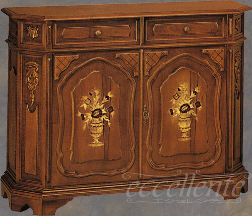 乐天商城 - イタリア家具 ヨーロッパ家具 TS-301イタリア製サイドボード 【イタリアン家具 ヨーロピアン家具 輸入家具 アンティーク調 猫脚】