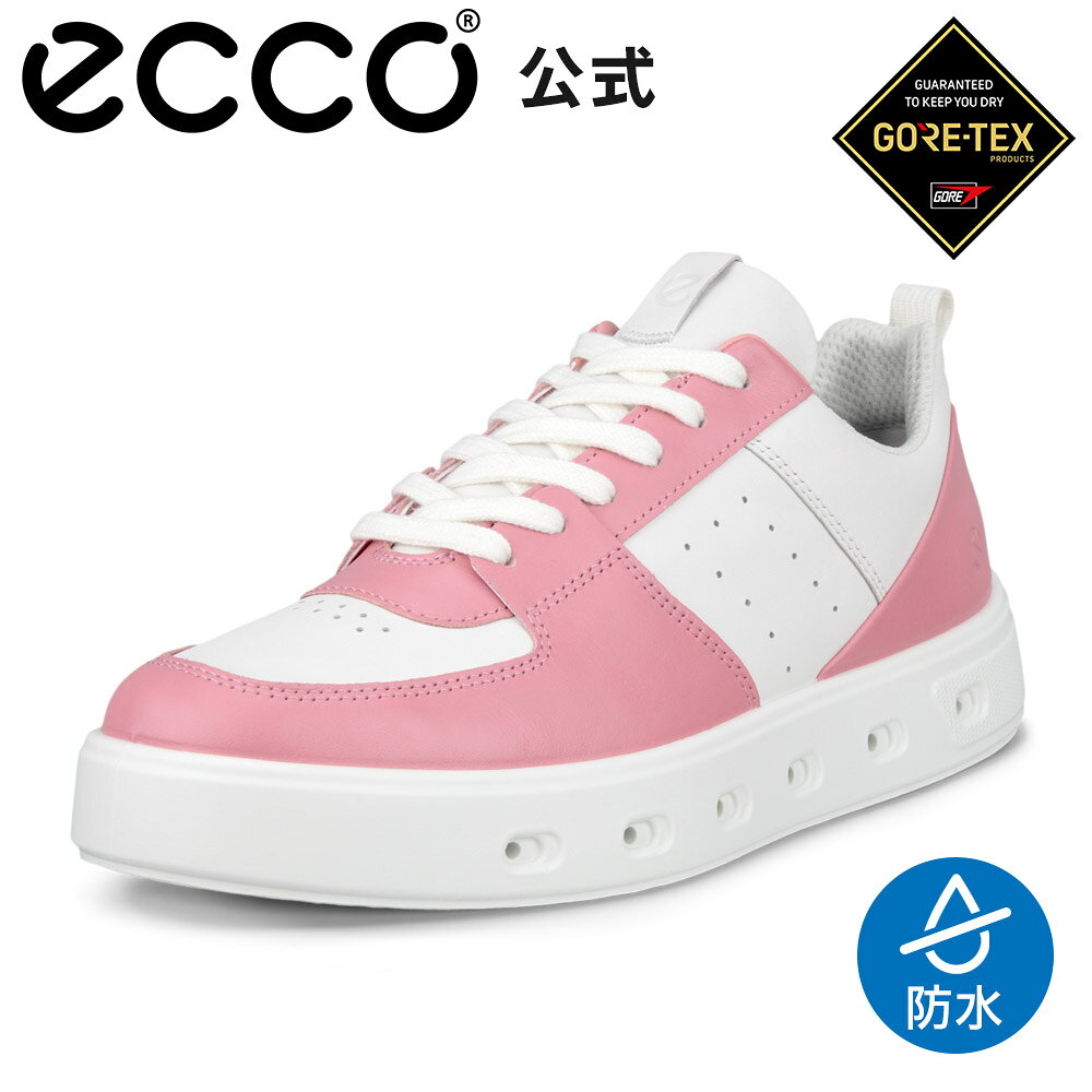 エコー ECCO ECCO ストリート 720 本革 レディース GORETEX 防水 カジュアル スニーカー EU35 （OLD ROSE / WHITE）