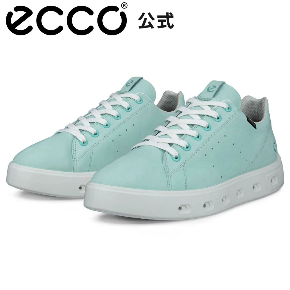 Rakuten - [ECCO公式] ストリート 720 本革 レディース GORETEX 防水 カジュアル スニーカー EMERALD グリーン ウィメンズ 雨の日 通勤 通学 ECCO STREET 720 W エコー