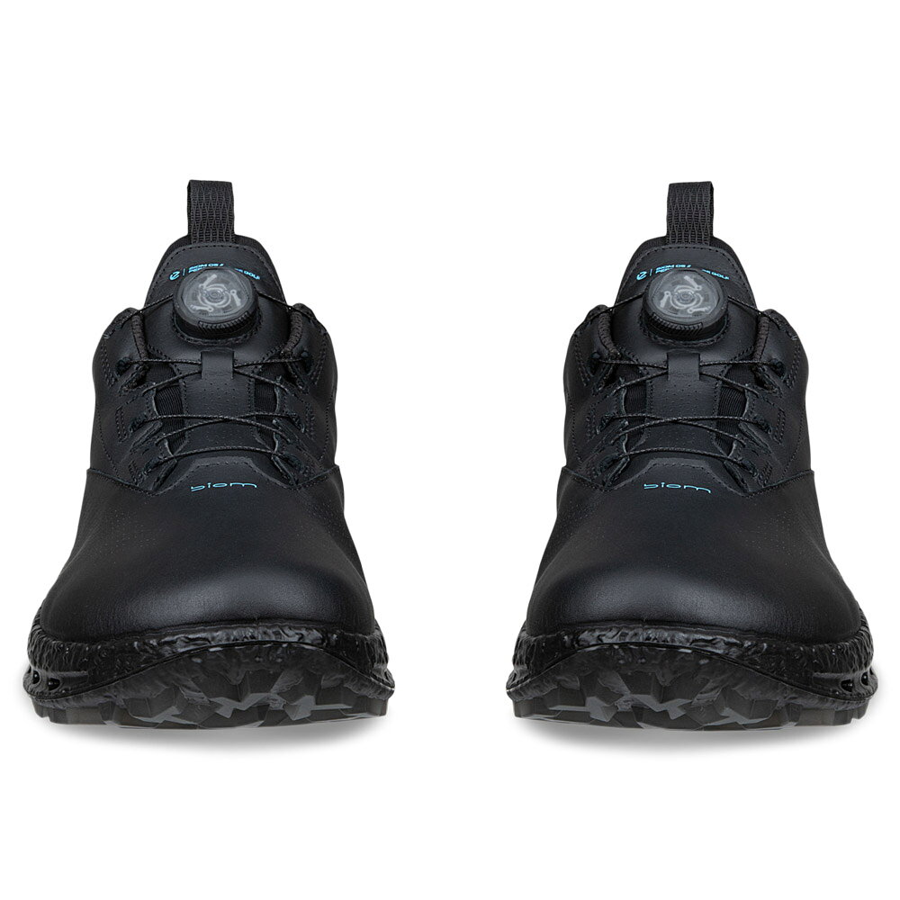 [ECCO公式] GOLF BIOM C5 メンズ GORE-TEX 防水 スパイクレス ゴルフシューズ BLACK/MAGNET エコー 靴 快適 履き心地いい 高品質 レザー 本革 紳士靴 撥水 雨の日 グリップ力 レインシューズ ゴアテックス 疲れにくい ラウンド 黒