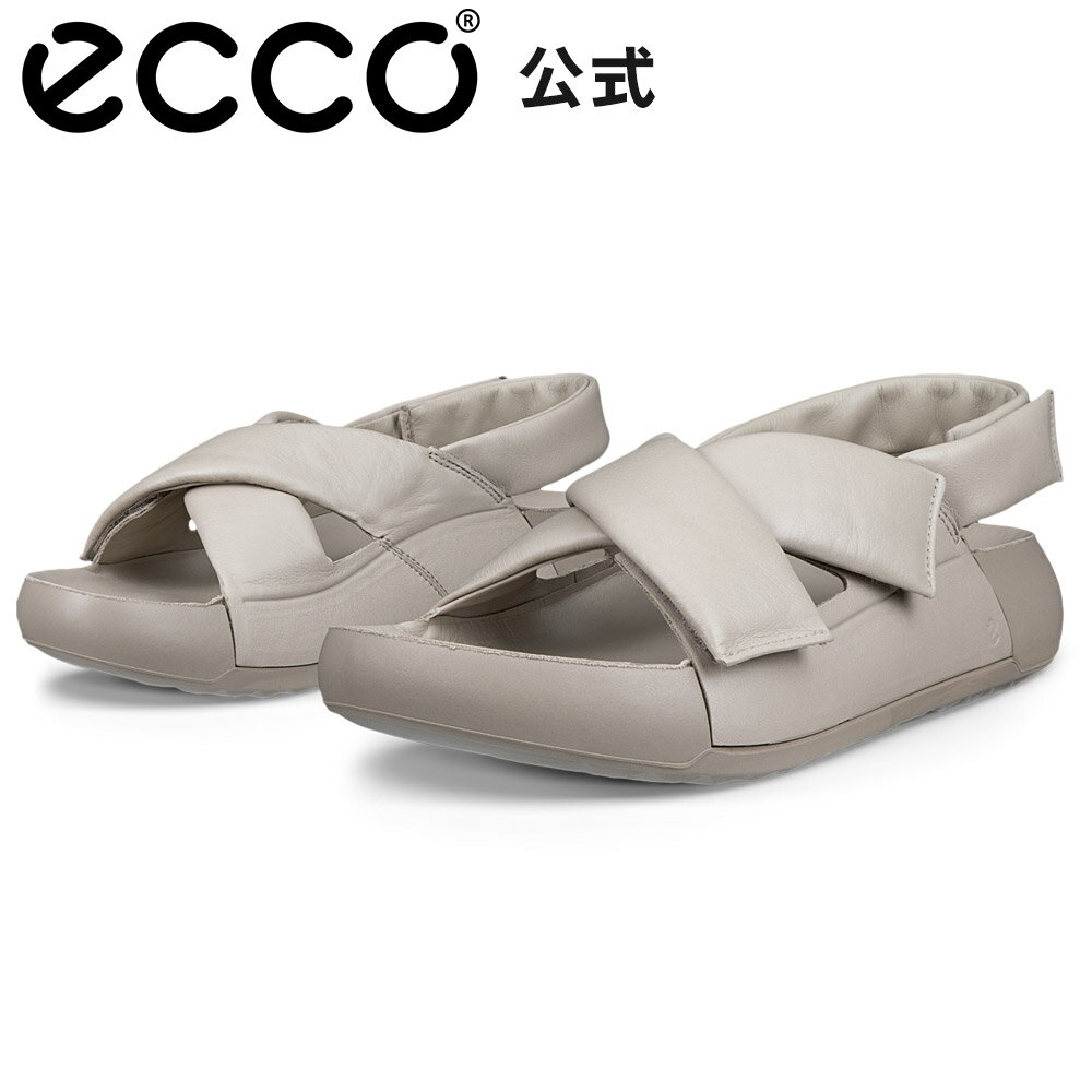 9/13〜17 P10倍[ECCO公式] COZMO PF W ウィメンズ コンフォート サンダル PURE CASHMERE エコー 靴 快適 履き心地いい 高品質 レザー 本革 シューズ 婦人靴 ウォーキング 歩きやすい 疲れにくい レディース 街履き 旅行 ベージュ