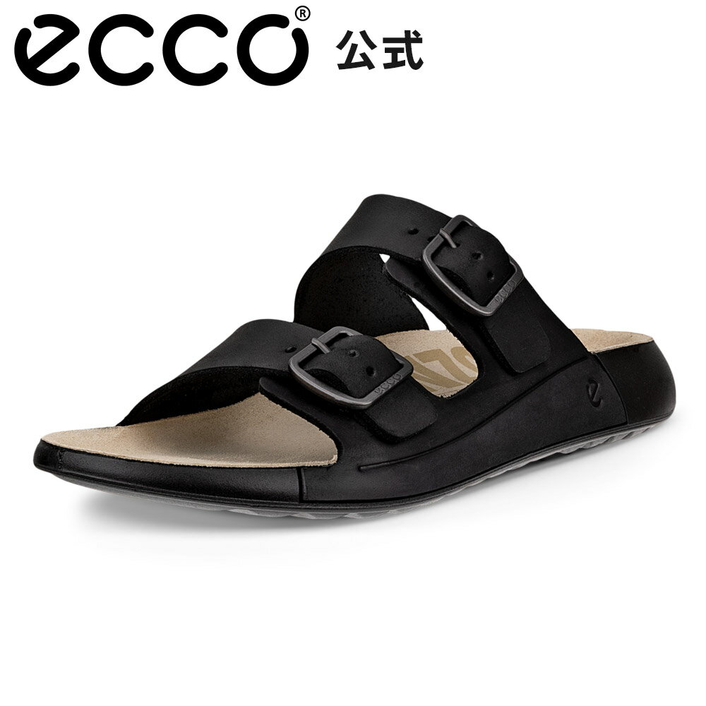 Rakuten - [ECCO公式] COZMO W ウィメンズ バックル サンダル BLACK エコー 靴 快適 履き心地いい 高品質 レザー 本革 シューズ 婦人靴 ウォーキング レディース 歩きやすい 疲れにくい 街履き 黒