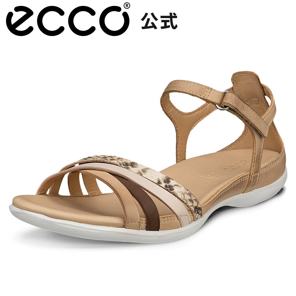 Rakuten - [ECCO公式] FLASH ウィメンズ バックストラップ サンダル POWDER/PYTHON/LIMESTONE/COCOA BROWN/BEIG エコー 靴 快適 履き心地いい 高品質 本革 シューズ 婦人靴 レディース ウォーキング 歩きやすい 疲れにくい ベージュ