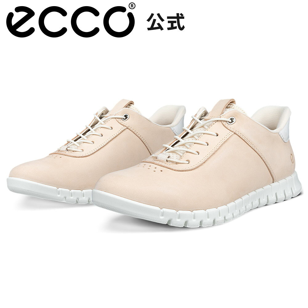 [ECCO公式] GRUUV LITE W ウィメンズ EASY SLIP ウォーキング スニーカー NATURE/WHITE エコー 靴 快適 履き心地いい 疲れにくい 高品質 本革 婦人靴 レディース シューズ 疲れにくい スリップイン ベージュ