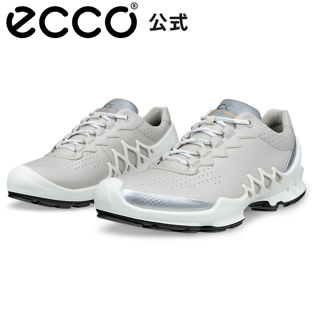 Rakuten - [ECCO公式] BIOM AEX W ウィメンズ レースアップ スニーカー SILVER METALLIC/GRAVEL エコー 靴 快適 履き心地いい 高品質 レザー 本革 シューズ 婦人靴 レディース ウォーキング 疲れにくい グレー