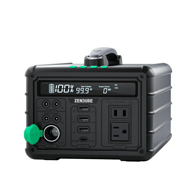 【当日発送】 ZENDURE ゼンデュアー ポータブル電源 SuperBase 600M 607Wh｜ファンレス静音｜コンパクト ZDSB600M-GY-JP ZDSB600MGYJP【防災の日】
