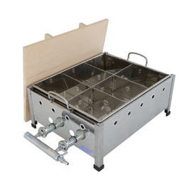 イベント用品 模擬店用品 業務用 495(620)×400×200(250) 大型料理鍋/ガスコンロ 溶接 おでん鍋（関東煮鍋）尺5【ガス種：プロパン（LPガス）】