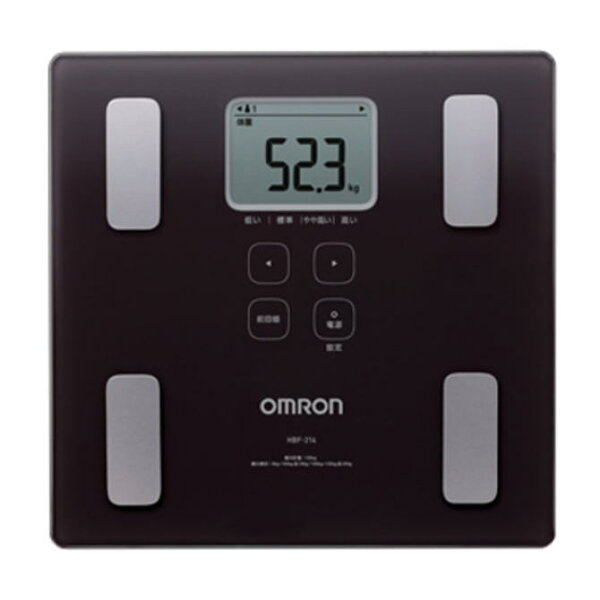 ECクルー楽天市場店のOMRON オムロン 体重体組成計 HBF-214(BW-ブラウン) HBF214BW|詳細画像