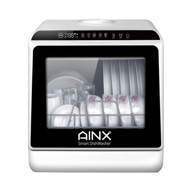 【送料無料】AINX アイネクス 設置工事不要 省エネ性能 節水効果 Smart DishWasher 食器洗い乾燥機 食洗機 AX-S3W（ホワイト）AXS3W