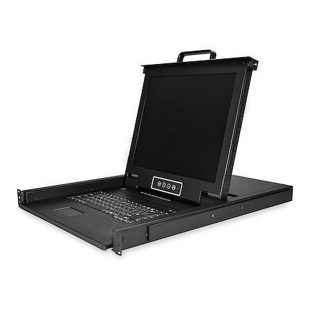 Rakuten - エントリー必須確率1/2最大100%Pバック! StarTech.com スタ−テックドットコム ラックマウント対応KVMコンソールドロワー VGA対応17インチLCD 1U 8ポートKVMスイッチ搭載 1280x1024 RKCONS1708K【NE直】