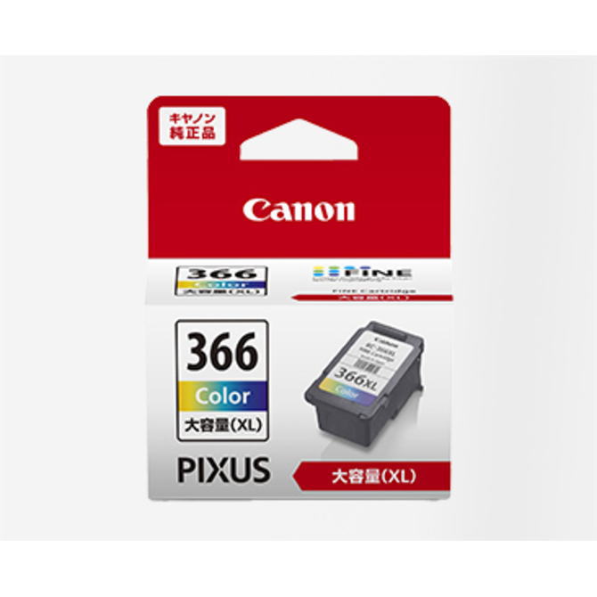 Rakuten - エントリー必須確率1/2最大100%Pバック! CANON キヤノン 純正 カートリッジ 3色カラー （大容量）BC-366XL BC366XL 【NE直】