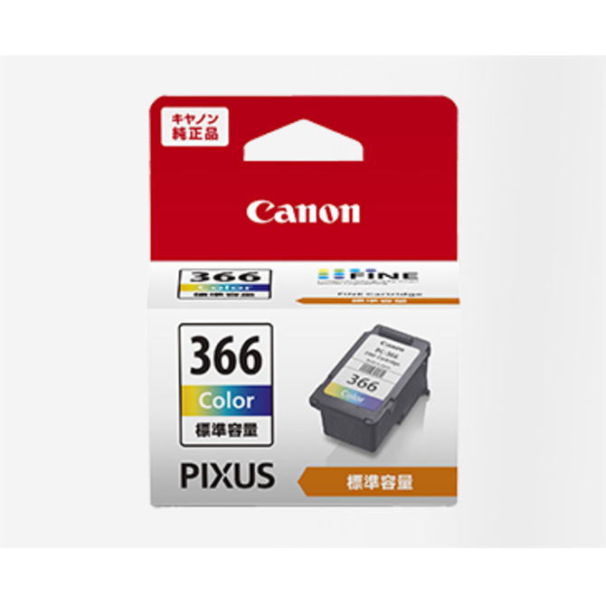 Rakuten - エントリー必須確率1/2最大100%Pバック! 【CANON キヤノン 純正 カートリッジ 3色カラー BC-366 BC366(1コ入)