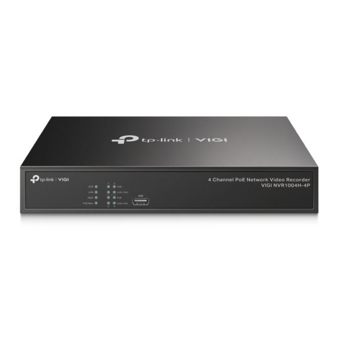 【在庫あり送料無料】 TP-Link ティーピーリンク VIGI 4チャンネル PoE ネットワークビデオレコーダー VIGI NVR1004H-4P VIGI NVR1004H4P 【あす楽対応_関東】