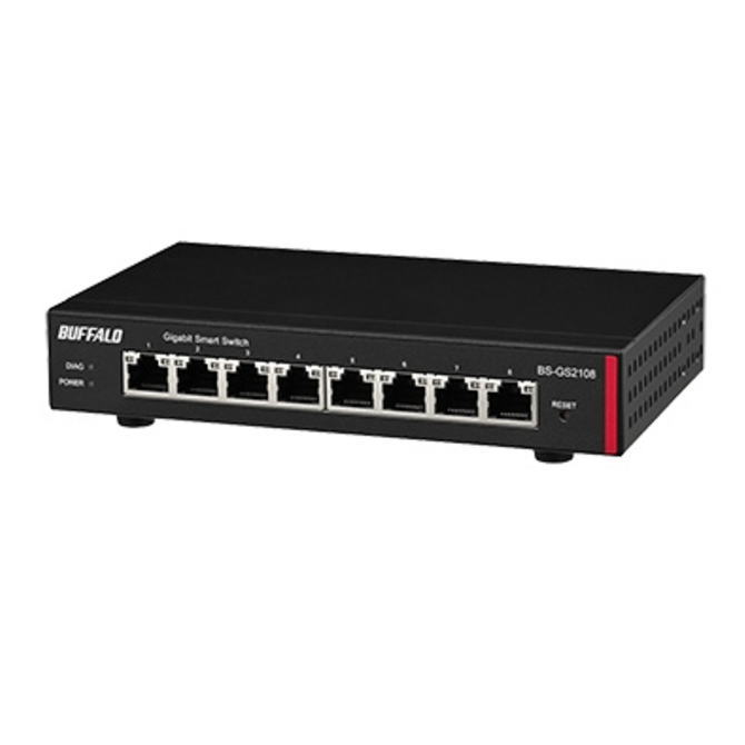 BUFFALO バッファロー レイヤー2 Giga スマートスイッチ 8ポート BS-GS2108 BSGS2108【NE直】