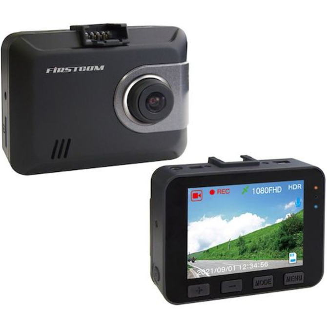 【送料無料(北海道・沖縄・離島除く）】FRC エフ・アール・シー ドライブレコーダー 前方カメラ STARVIS搭載 200万画素 液晶一体型 ドライブレコーダー FC-DR205S(W) FCDR205S(W)【NE直】