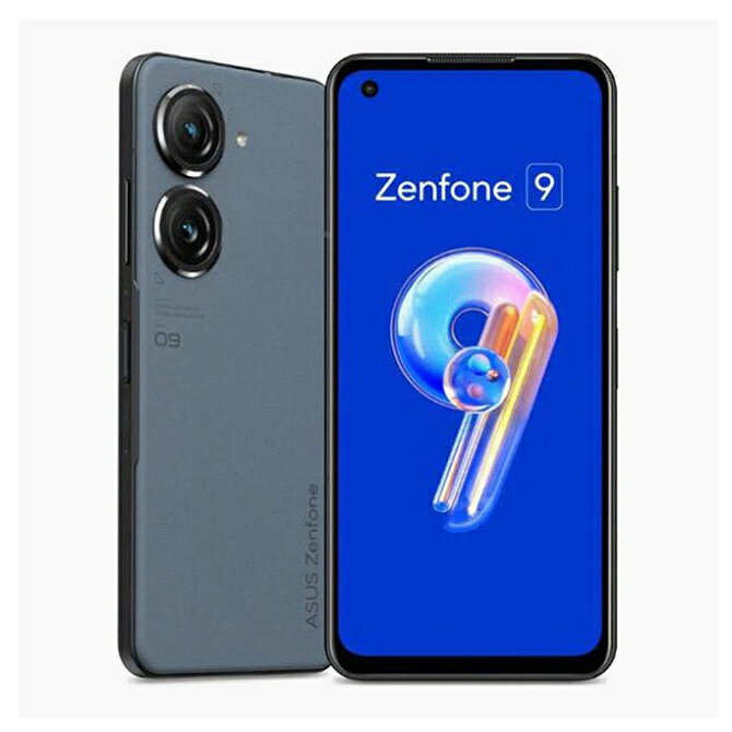 Rakuten - エントリー必須確率1/2最大100%Pバック! 【当日発送】 中古整備品（店舗展示品のため画面にうっすらと焼き付きあり・化粧箱はがれ）ASUS Zenfone 9 (AI2202)スターリーブルー ZF9-BL8S128