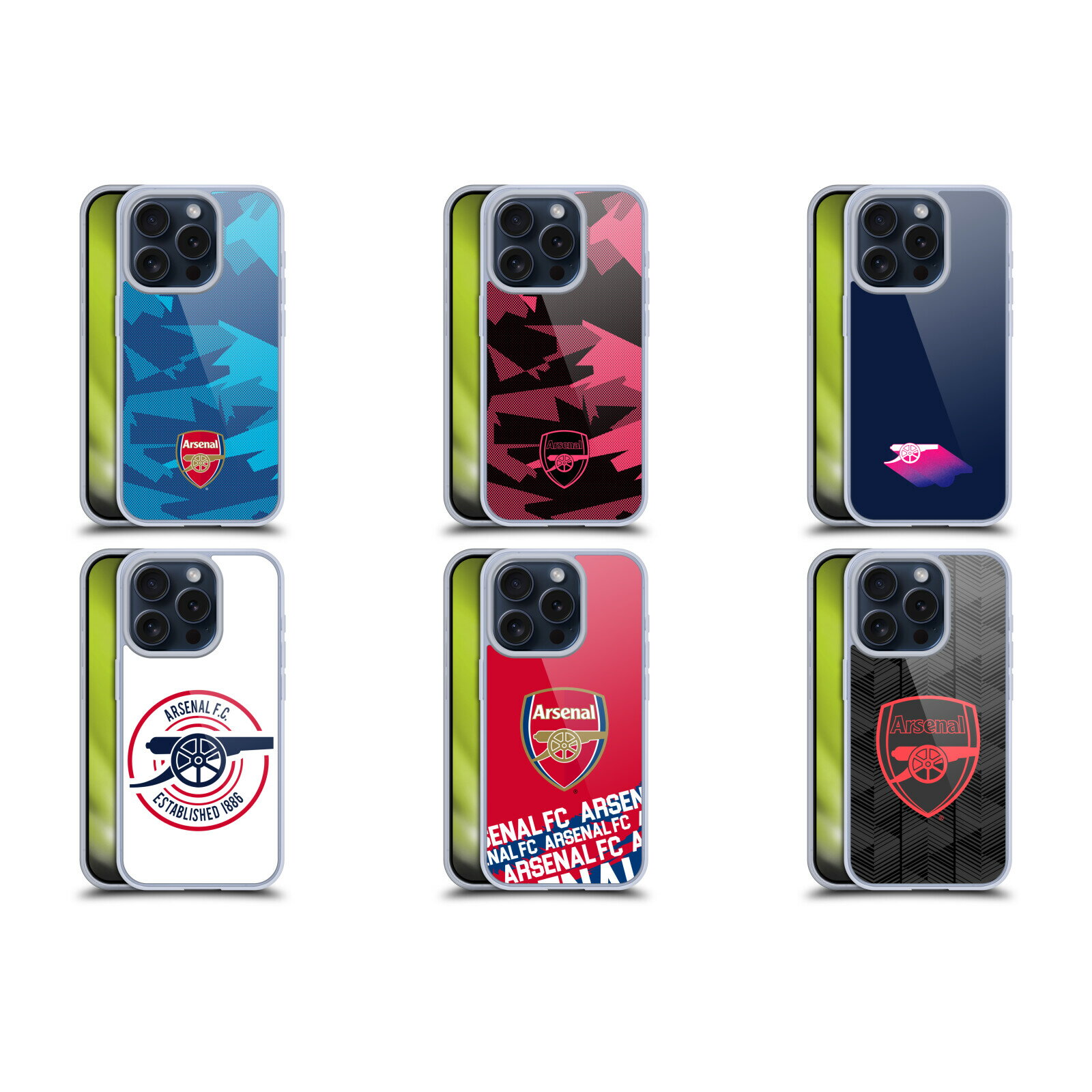 公式ライセンス Arsenal FC クレスト＆ガンナーズ・ロゴ ソフトジェルケース Apple iPhone 電話 アーセナル アーセナルFC サポーター サッカー サッカー部 フットボール フットサル スマホケース