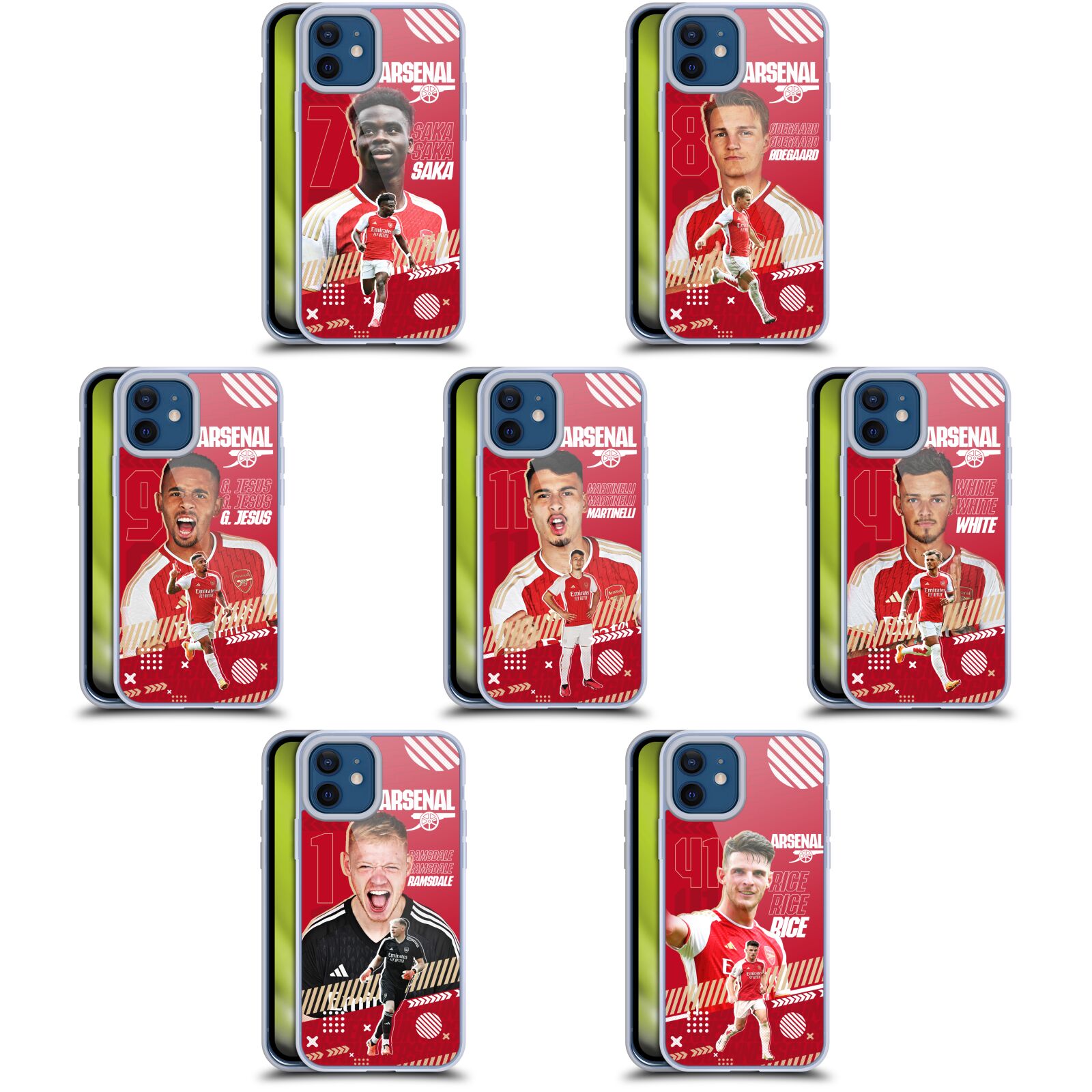 公式ライセンス Arsenal FC 2023/24 ファースト・チーム ソフトジェルケース Apple iPhone 電話 アーセナル アーセナルFC サポーター サッカー サッカー部 フットボール フットサル プレミアリーグ