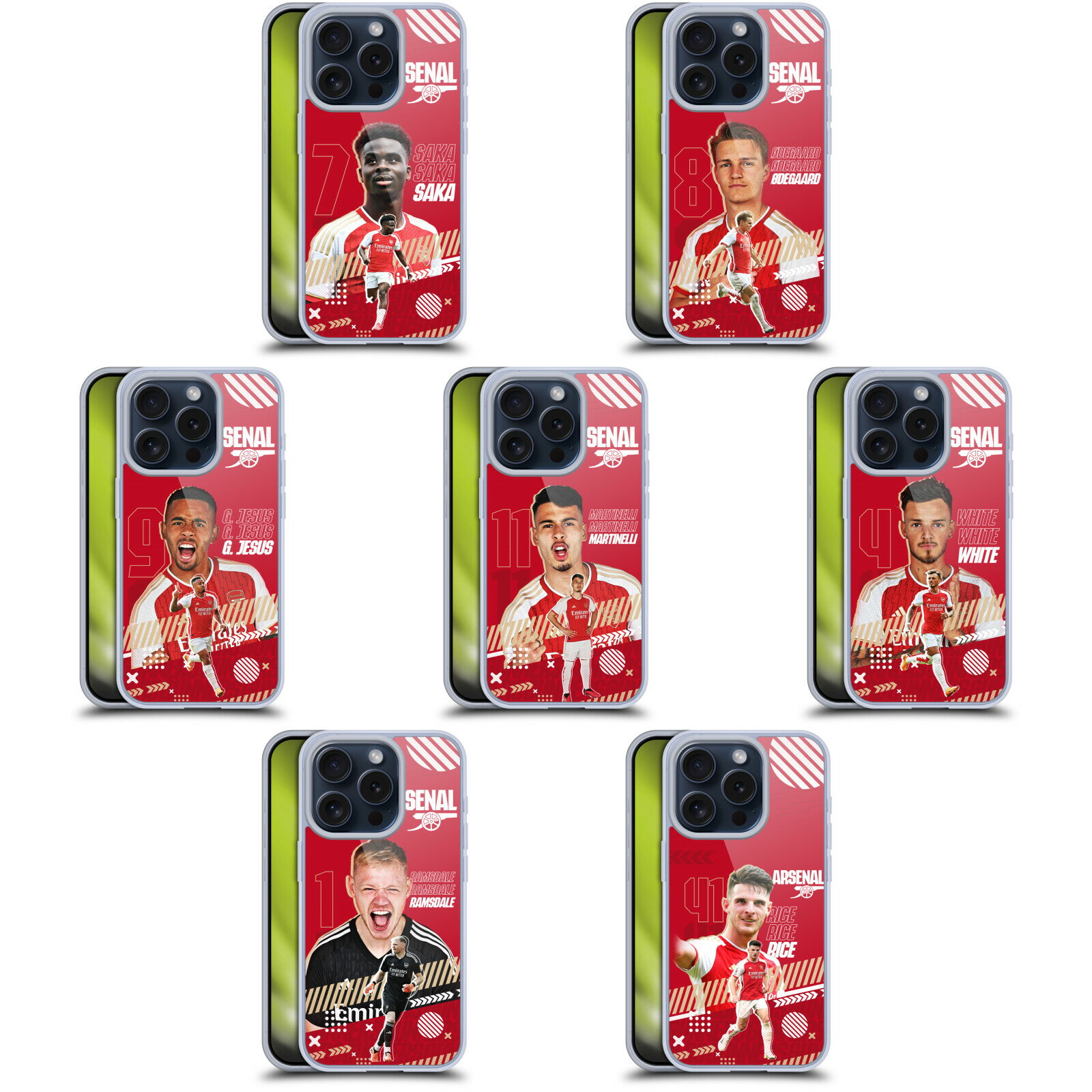 Rakuten - 公式ライセンス Arsenal FC 2023/24 ファースト・チーム ソフトジェルケース Apple iPhone 電話 アーセナル アーセナルFC サポーター サッカー サッカー部 フットボール フットサル プレミアリーグ