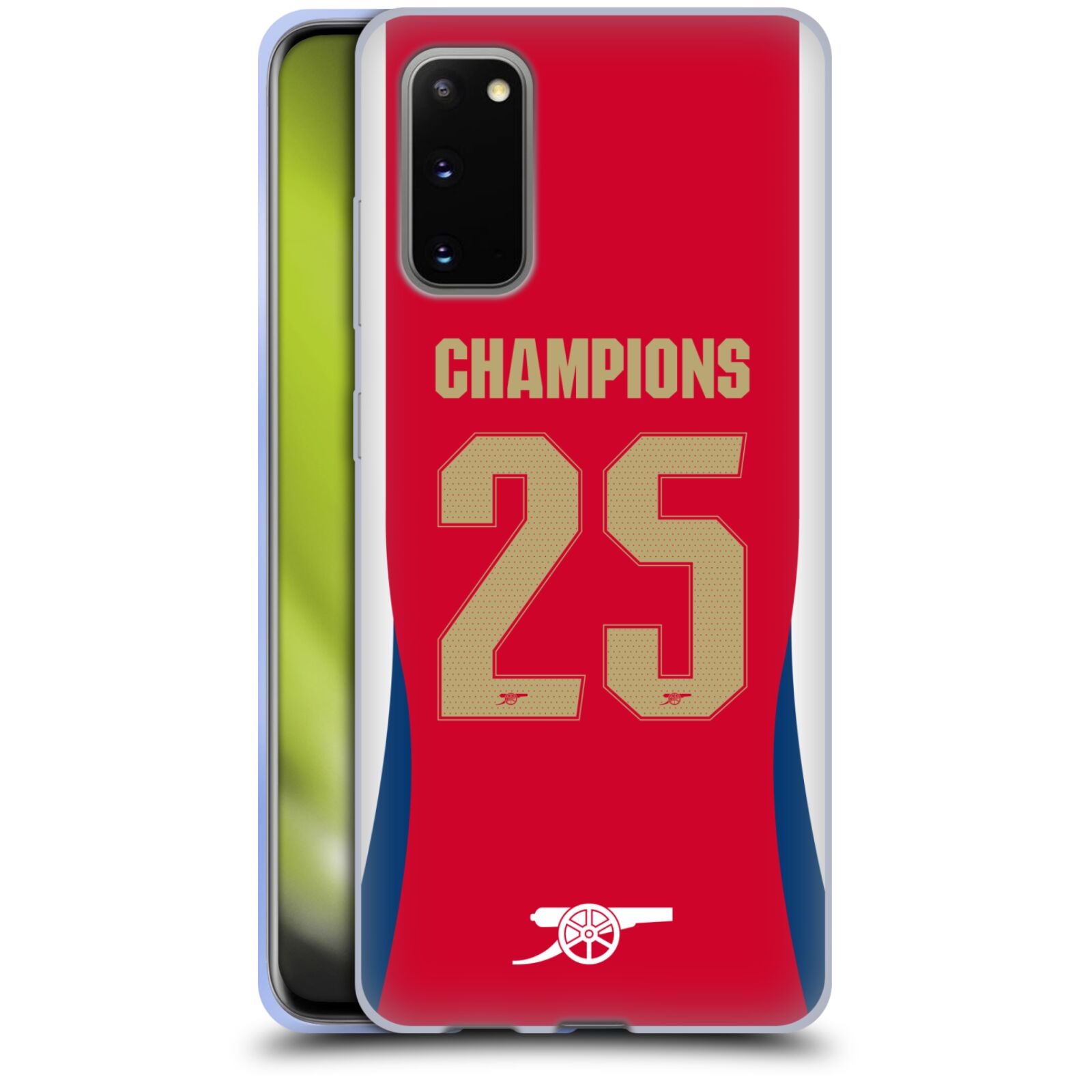 公式ライセンス Arsenal FC 2025年 女子チャンピオン ソフトジェルケース Samsung 電話 1 アーセナル アーセナルFC サポーター サッカー サッカー部 フットボール フットサル プレミアリーグ Qi充電