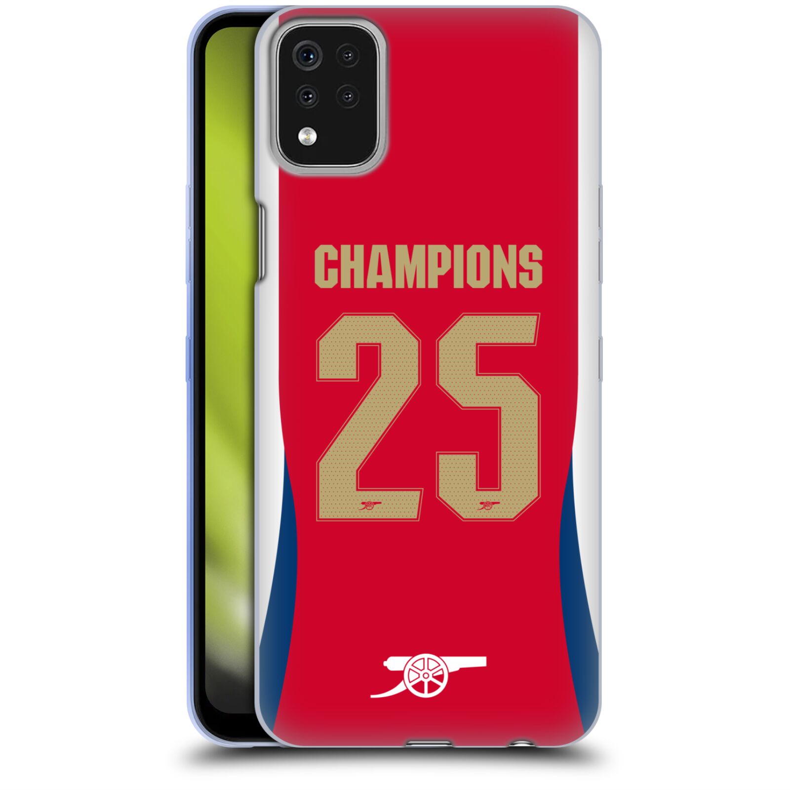 公式ライセンス Arsenal FC 2025年 女子チャンピオン ソフトジェルケース LG 電話 アーセナル アーセナルFC サポーター サッカー サッカー部 フットボール フットサル プレミアリーグ 全機種対応