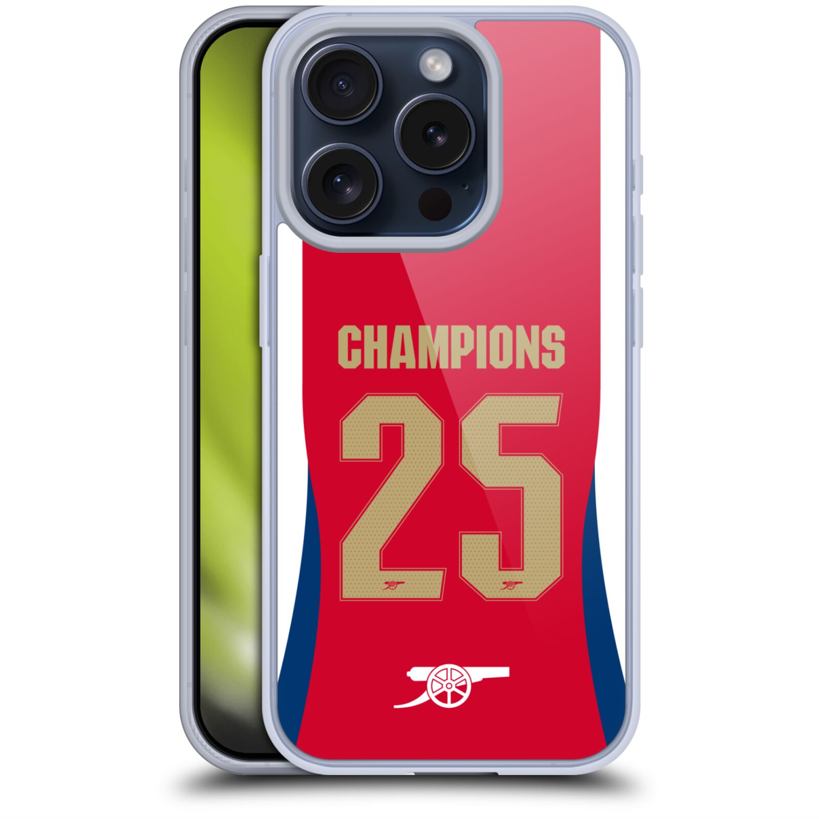 公式ライセンス Arsenal FC 2025年 女子チャンピオン ソフトジェルケース Apple iPhone 電話 アーセナル アーセナルFC サポーター サッカー サッカー部 フットボール フットサル プレミアリーグ