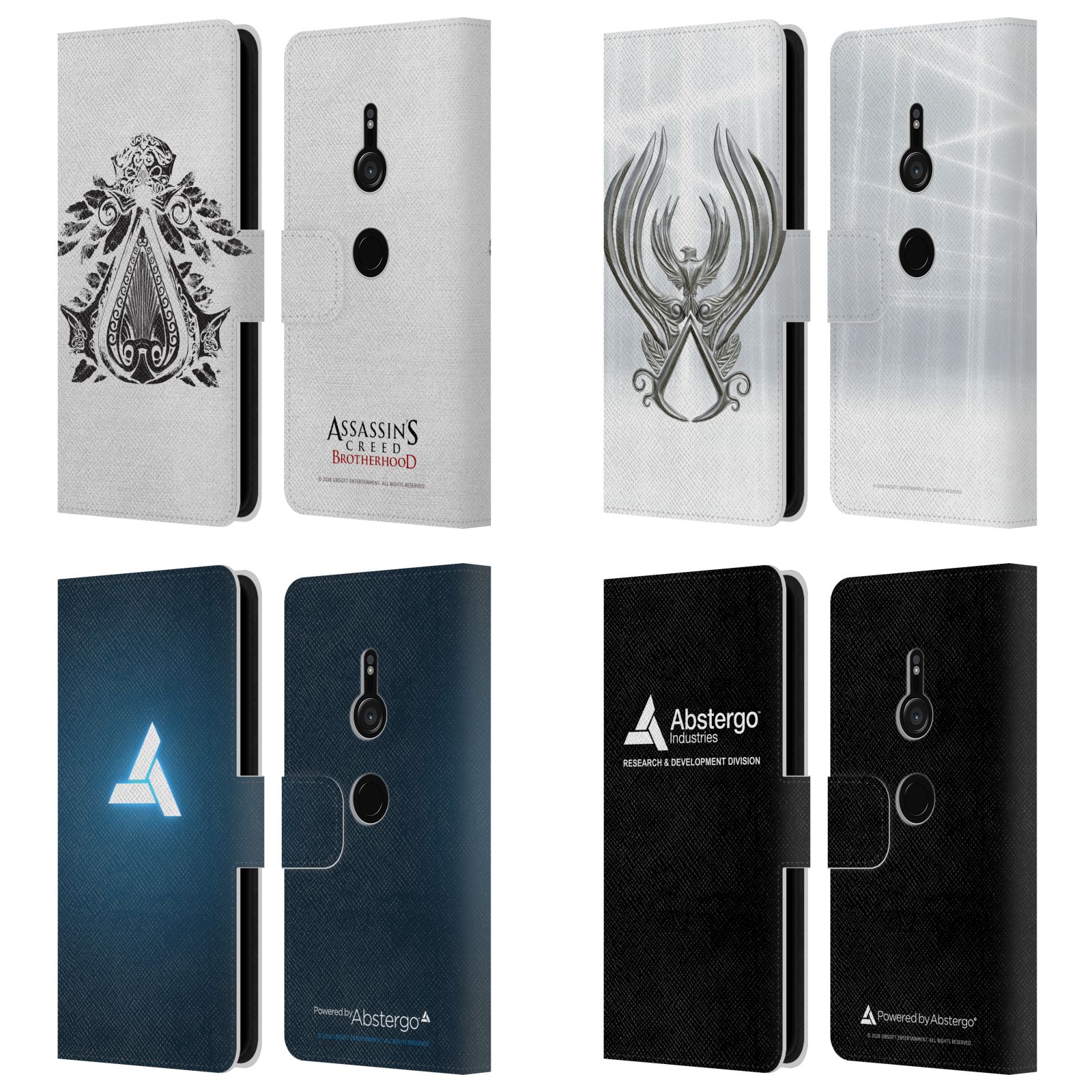 公式ライセンス Assassin 039 s Creed ブラザーフッド ロゴ レザー手帳型ウォレットタイプケース Sony 電話 1 スマホケース 全機種対応 グッズ