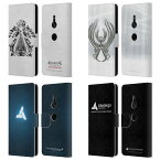 公式ライセンス Assassin's Creed ブラザーフッド・ロゴ レザー手帳型ウォレットタイプケース Sony 電話 1 スマホケース 全機種対応 グッズ