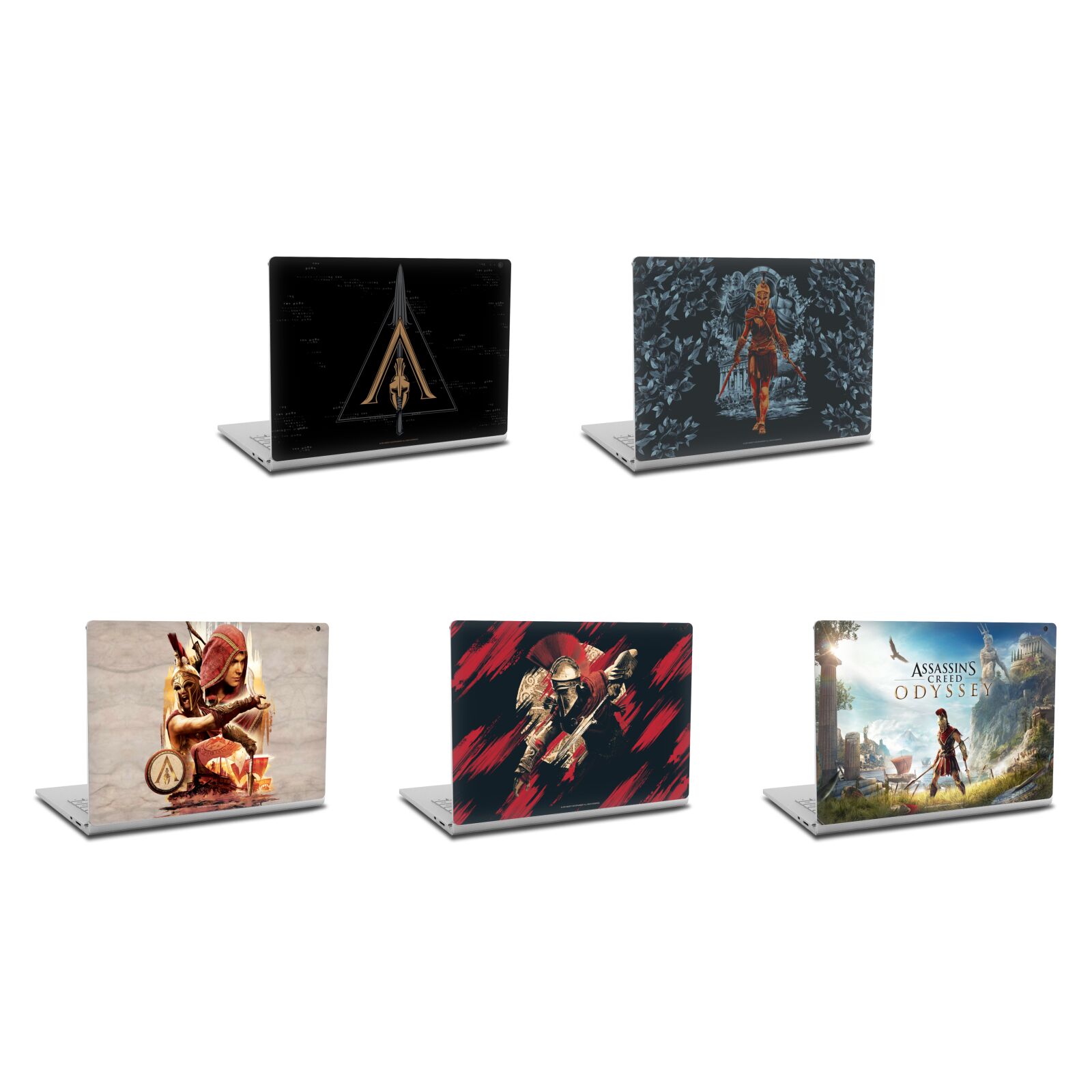 公式ライセンス Assassin's Creed Odyssey アートワーク マット加工　ビニールステッカー スキン　転写シール Microsoft Surface スマホケース 全機種対応 グッズ パソコンケース ラップトップ PCカバー