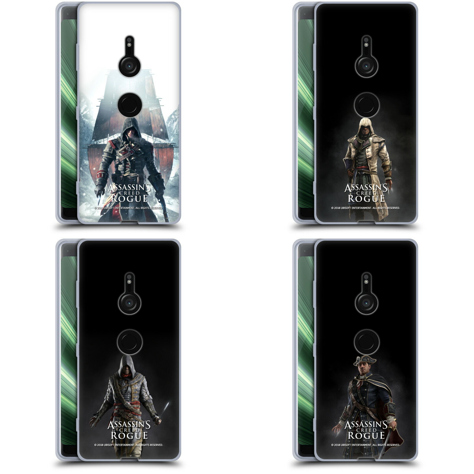 公式ライセンス Assassin's Creed ローグ・キーアート ソフトジェルケース Sony 電話 1 スマホケース 全機種対応 グッズ ワイヤレス充電 対応 Qiワイヤレス充電 Qi充電