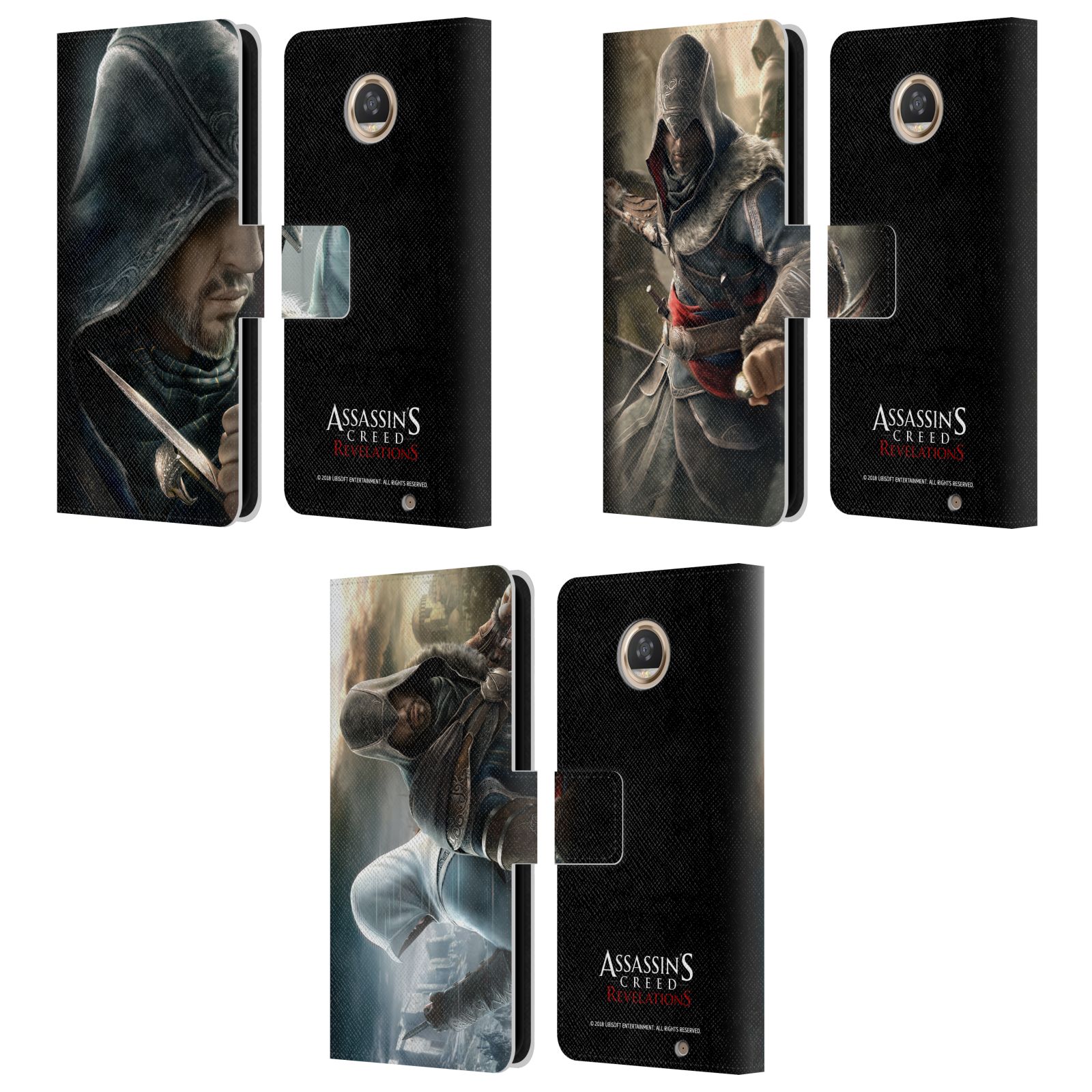 公式ライセンス Assassin 039 s Creed リベレーション キーアート レザー手帳型ウォレットタイプケース Motorola 電話 スマホケース 全機種対応 グッズ