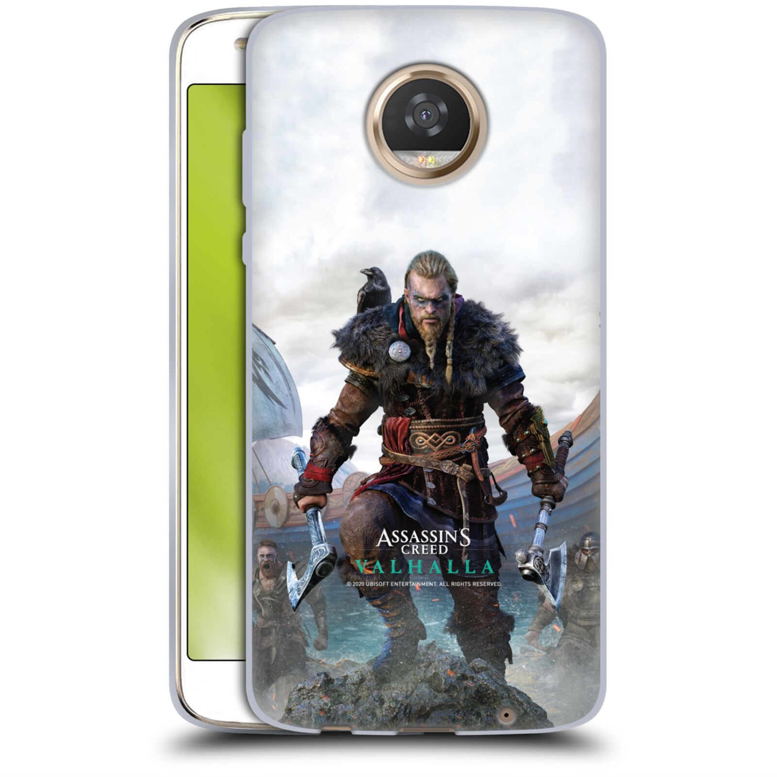 公式ライセンス Assassin's Creed ヴァルハラ・ポスター ソフトジェルケース Motorola 電話 スマホケース