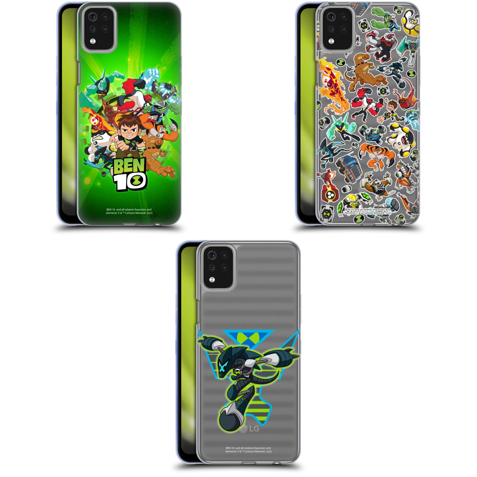 公式ライセンス Ben 10: Animated Series グラフィック ソフトジェルケース LG 電話 スマホケース 全機種対応 グッズ ワイヤレス充電 対応 Qiワイヤレス充電 Qi充電