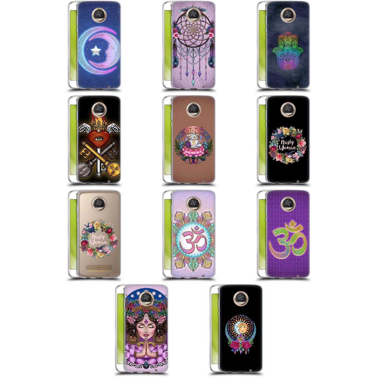 公式ライセンス Brigid Ashwood ボヘミアン・バイブス ソフトジェルケース Motorola 電話 スマホケース 全機種対応 グッズ ワイヤレス充電 対応 Qiワイヤレス充電 Qi充電