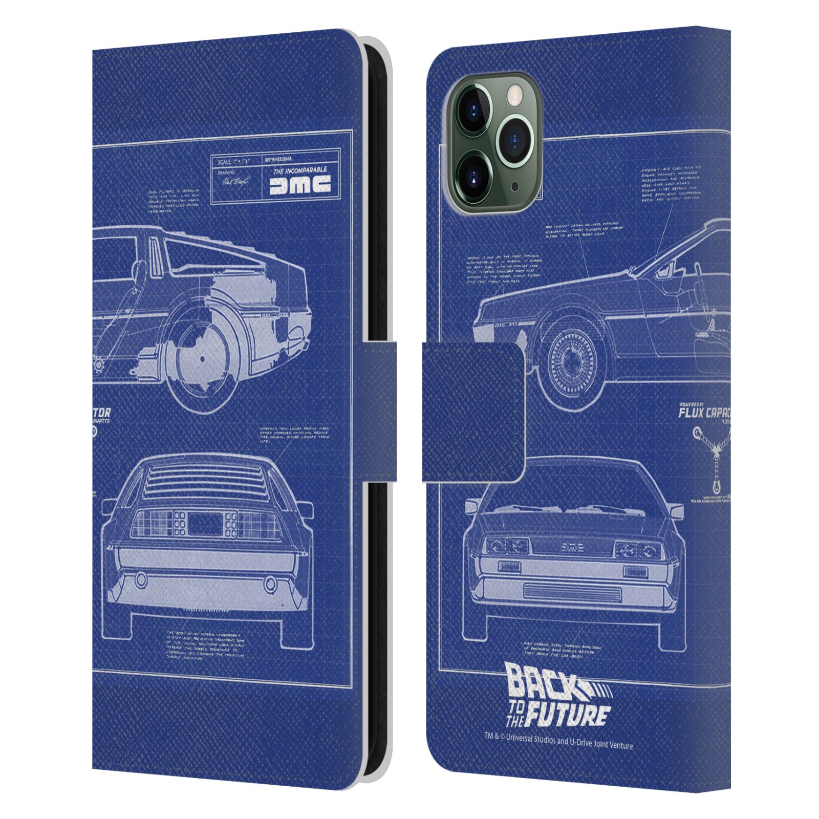 公式ライセンス Back to the Future キーアート I レザー手帳型ウォレットタイプケース Apple iPhone 電話 スマホケース