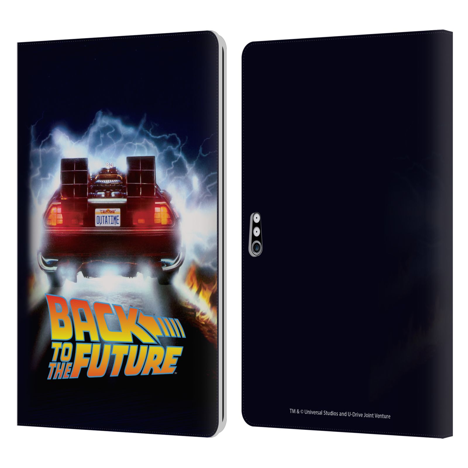 オフィシャル Back to the Future キーアート I レザー手帳型ウォレットタイプケース Microsoft Surface タブレット