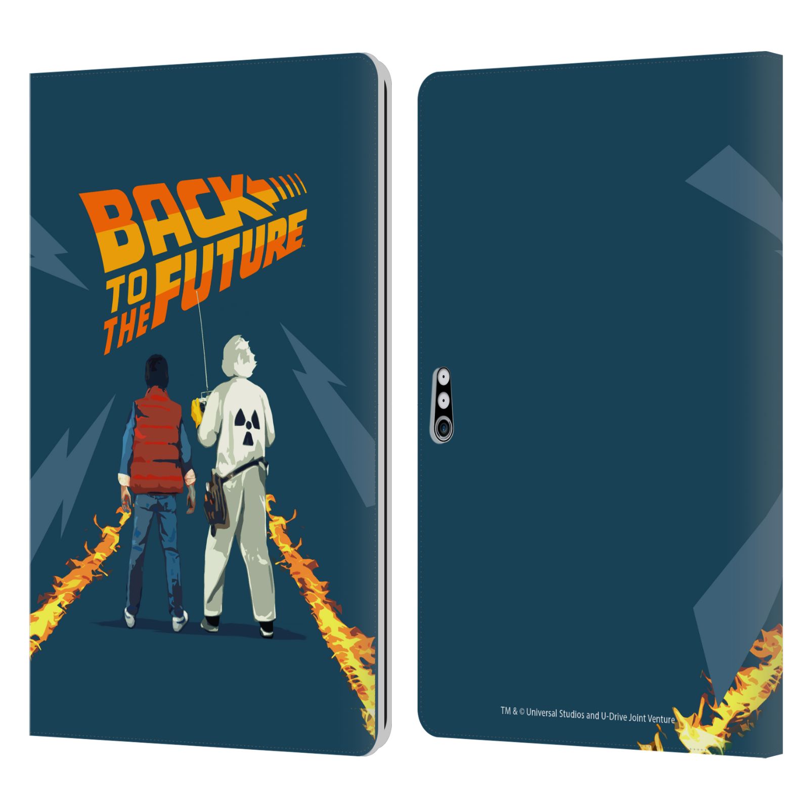 オフィシャル Back to the Future キーアート I レザー手帳型ウォレットタイプケース Microsoft Surface タブレット