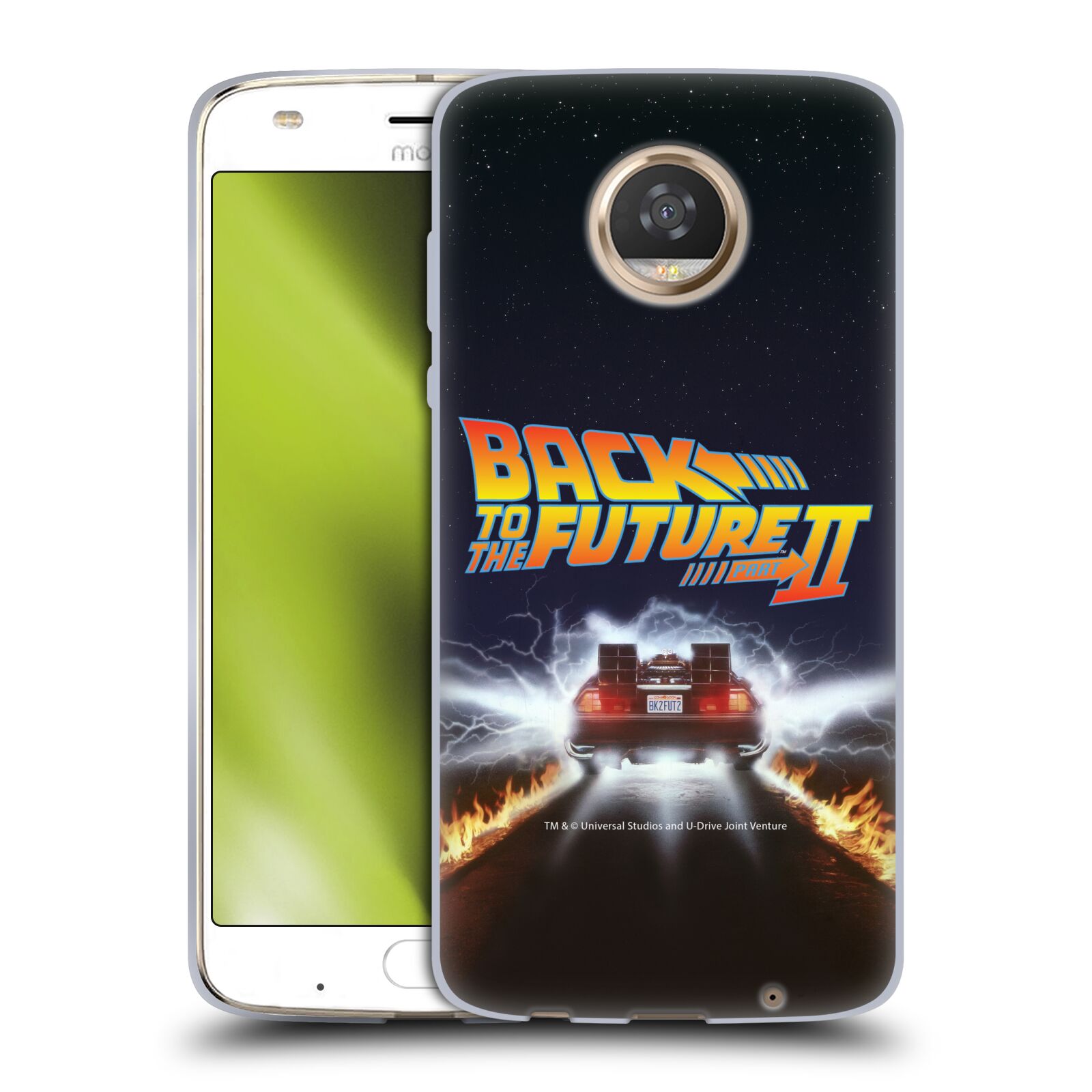 公式ライセンス Back to the Future キーアート II ソフトジェルケース Motorola 電話 スマホケース