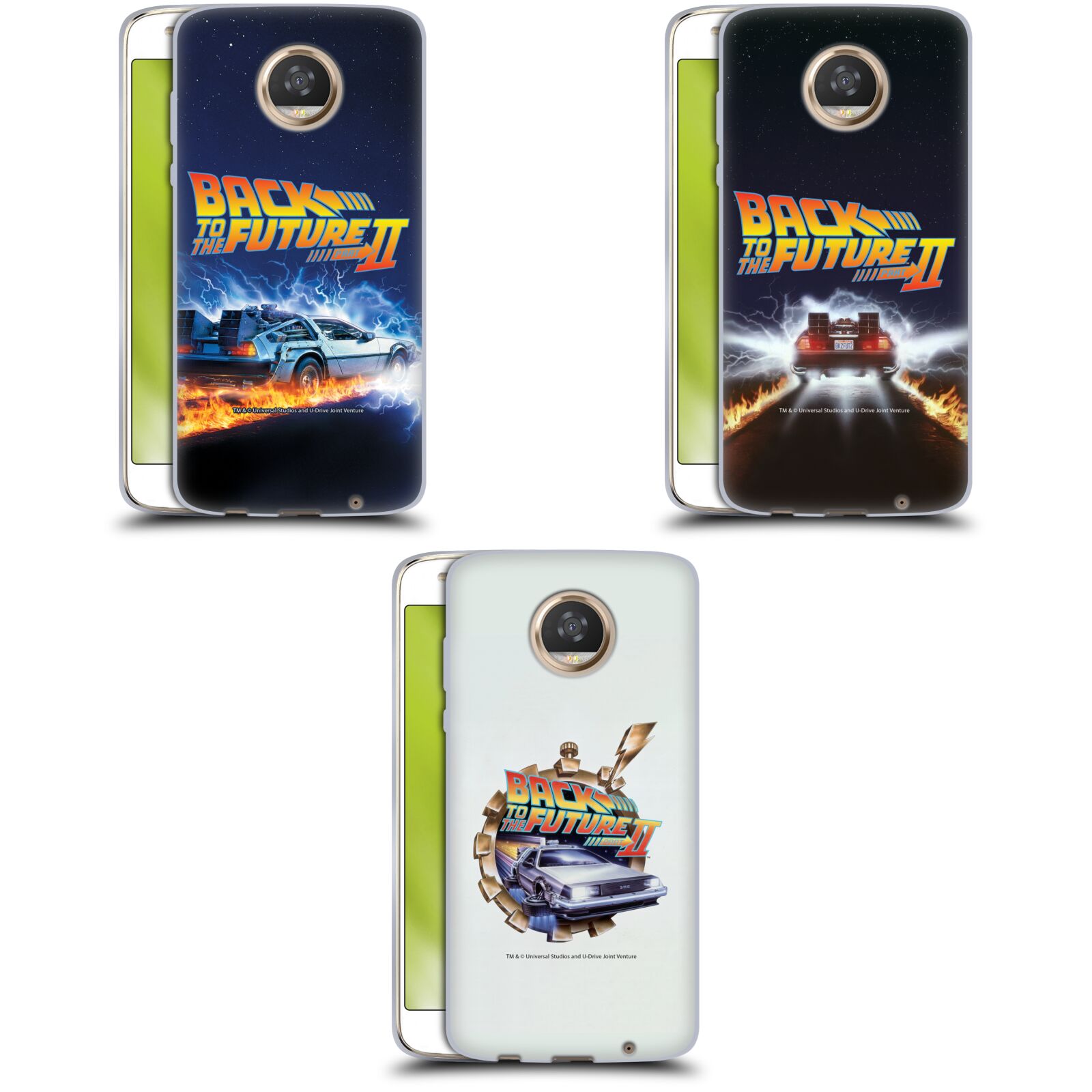 公式ライセンス Back to the Future キーアート II ソフトジェルケース Motorola 電話 スマホケース