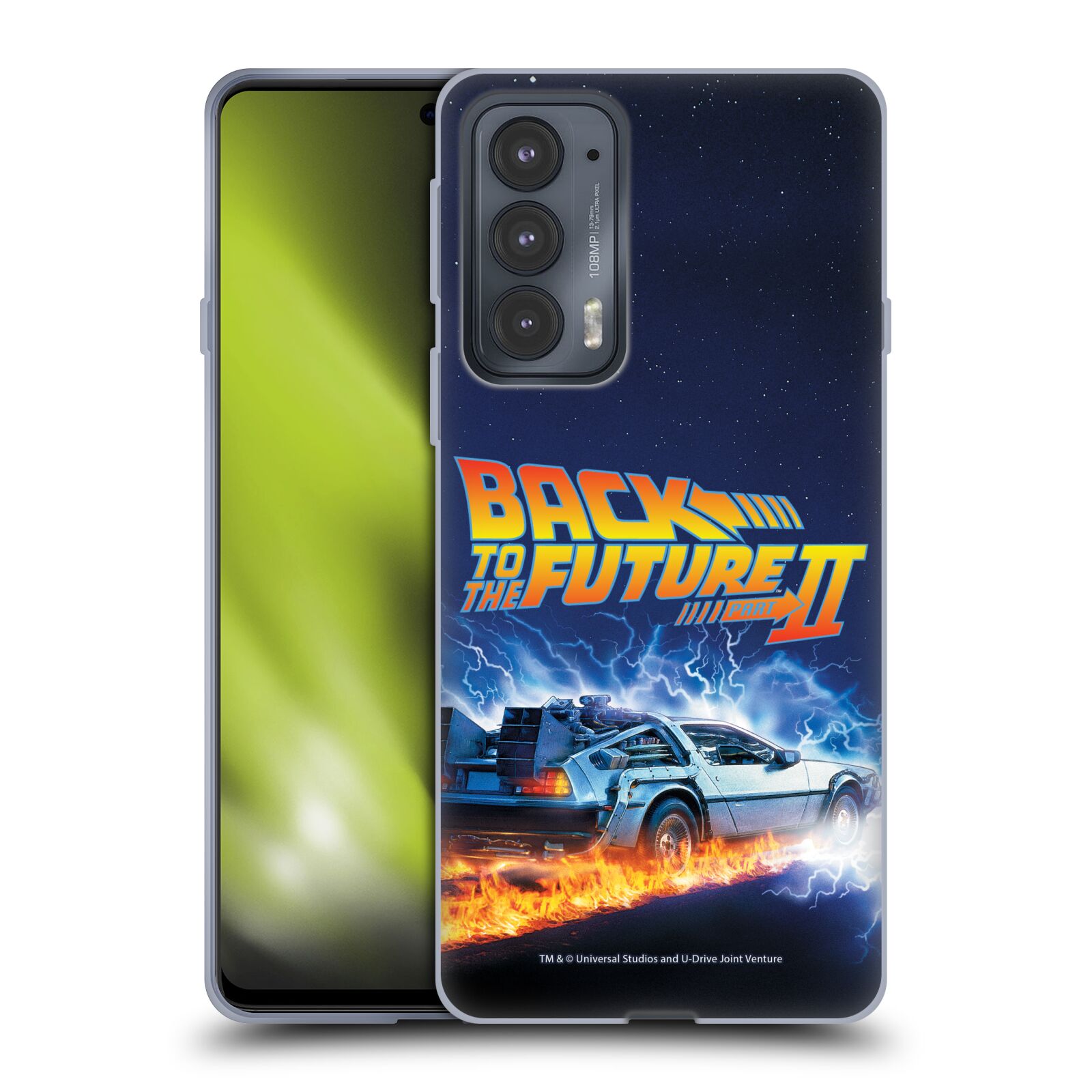 公式ライセンス Back to the Future キーアート II ソフトジェルケース Motorola 電話 2 スマホケース