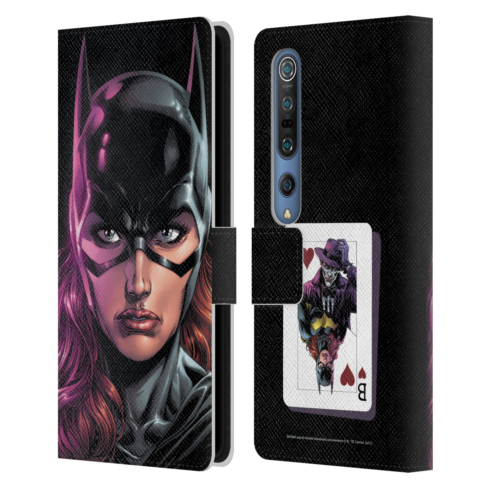 公式ライセンス Batman DC Comics スリー・ジョーカーズ レザー手帳型ウォレットタイプケース Xiaomi 電話 スマホケース